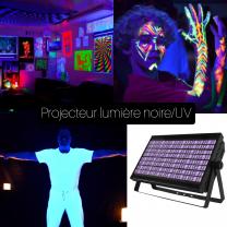 location pack lumiere noire uv soiree fluo , music and lights , reims