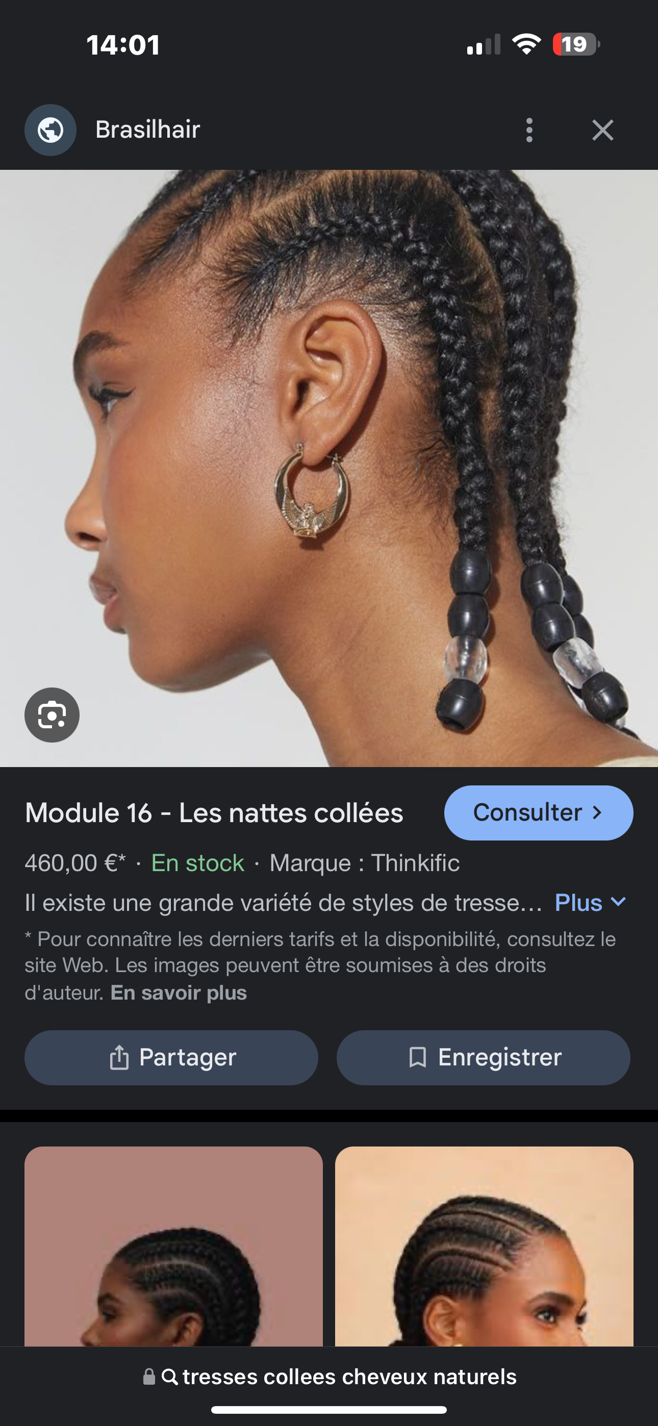 Service tresses africaines 91 entre particuliers